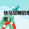 快马加鞭的意思是什么意思啊（快马加鞭的意思）