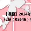 【港股】2024年08月25日上市公司名称（中国宏光）股票代码（08646）实时行情