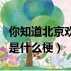 你知道北京欢迎你吗是什么意思（北京欢迎你是什么梗）