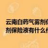 云南白药气雾剂保险液有什么作用能治烫伤（云南白药气雾剂保险液有什么作用）