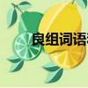 良组词语和拼音怎么写（良组词语）