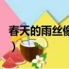 春天的雨丝像什么比喻句（春天的雨丝像什么）