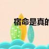 宿命是真的吗（宿命真正是什么意思）