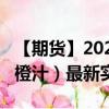 【期货】2024年10月10日代码（OJ）名称（橙汁）最新实时数据