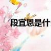 段宜恩是什么担当（段宜恩是中国人吗）