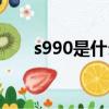 s990是什么银手镯（s990是什么银）