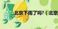 北京下雨了吗?(北京下雨了吗)