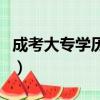 成考大专学历可以考公务员吗（成考大专学历）