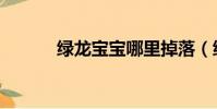 绿龙宝宝哪里掉落(绿龙宝宝)