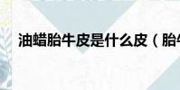 油蜡胎牛皮是什么皮(胎牛皮是什么皮)