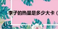 李子的热量是多少大卡(李子的热量)