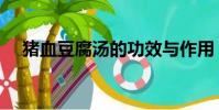 猪血豆腐汤的功效与作用(猪血豆腐汤)