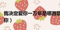 我决定爱你一万年是哪首歌的歌词(我决定爱你)