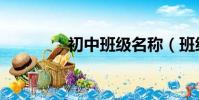 初中班级名称(班级名称)