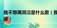 我不想再哭泣是什么歌(我不想再哭的像个小孩)