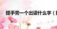 提手旁一个出读什么字(提手旁一个出)